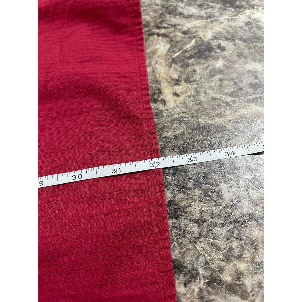Liz & Me Women's Plus 3X Red Embellished Tunic Top V-Neck Long Sleeve (sku#315) - Picture 10 of 11